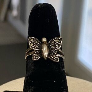 Vintage 924 silver ring Elegant Silver Butterfly Ring